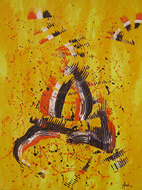 Acryl Gemälde Abstrakt Malen Ango